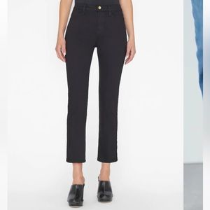 Frame Le High Straight Black jean